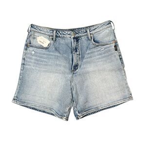 NWT SILVER JEANS Mom Shorts Size 33